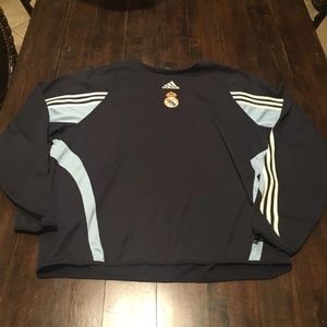 XXL Real Madrid Soccer Adidas Crewneck Sweatshirt